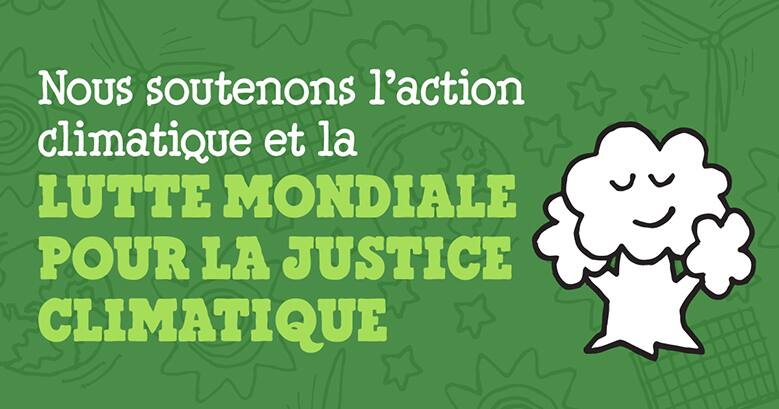 We support climate action and the global fight for climate justice
