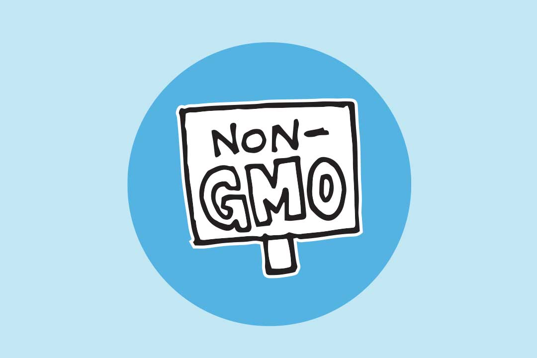 Un panneau indiquant « Non aux OGM »